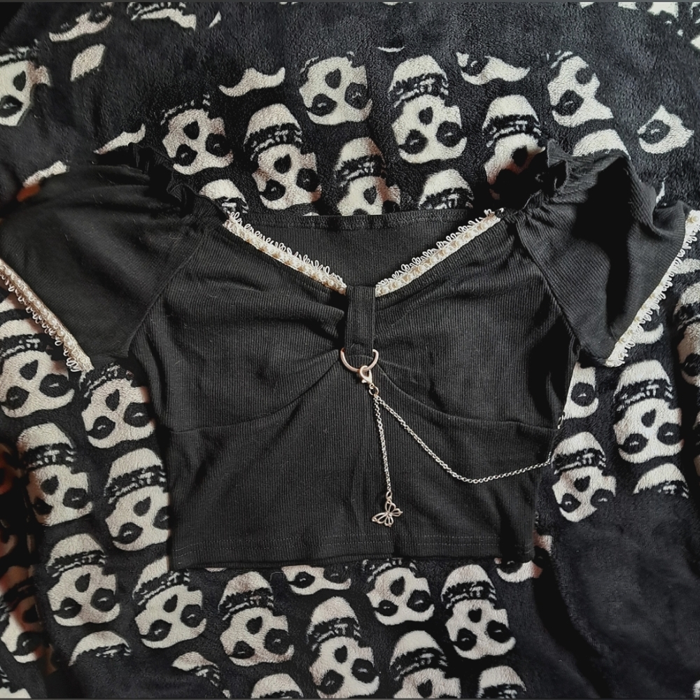 Chained crop top